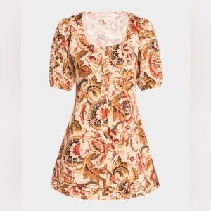 Love The Label Lainy Mini Dress in Fiona Floral Size pouf sleeve Medium